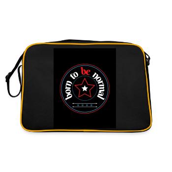 Né pour être normal - Sac Retro - noir/or - Dos