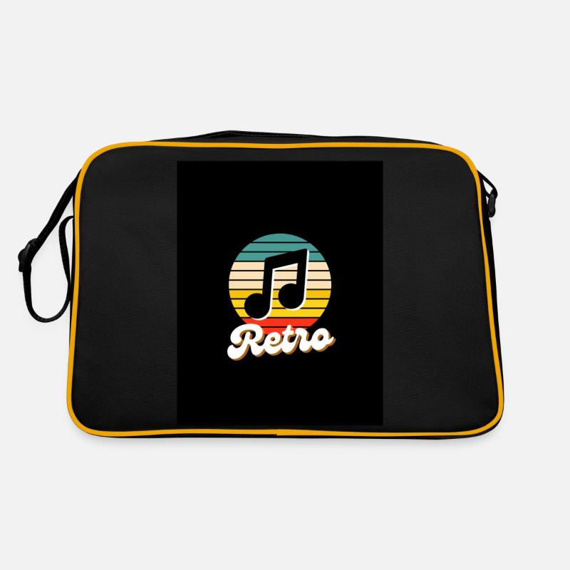 Retro-Time - Retro Tasche - Schwarz/Gold