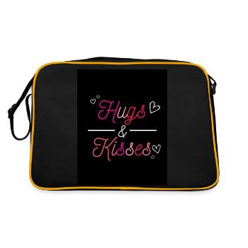 CÂLINS ET BAISERS - Sac Retro - noir/or - Dos