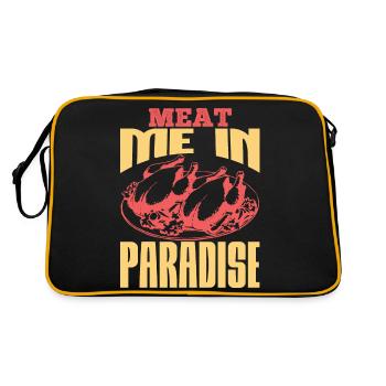 MEET ME IN PARADISE - Retro Bag - black/gold - Back