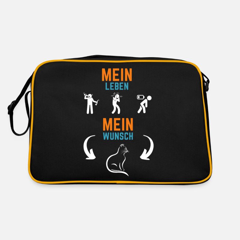 Mein Leben Mein Wunsch Retro Tasche