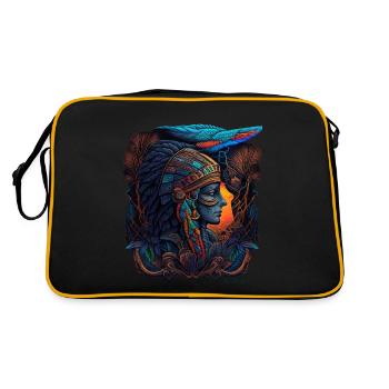 The spirit of Sobek-Ra-ḥnwt by Mvisionary - Retro Bag - black/gold - Back