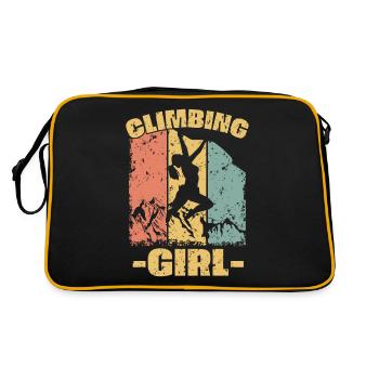 Femmes Escalade rétro - Sac Retro - noir/or - Dos