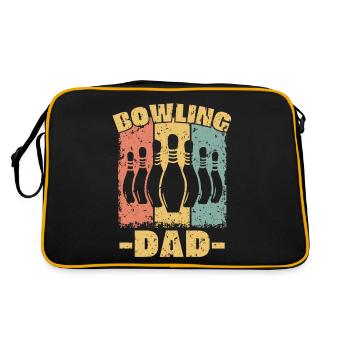 Bowling papa rétro - Sac Retro - noir/or - Dos