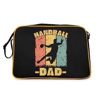 Handball papa rétro - Sac Retro - noir/or - Dos