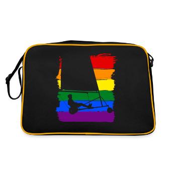 Yachting LGBT Pride - Sac Retro - noir/or - Dos