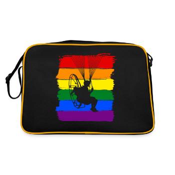 Paramoteur LGBTQ Pride - Sac Retro - noir/or - Dos