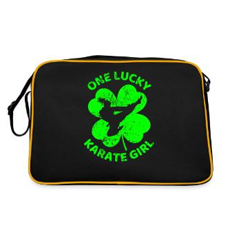 Le trèfle de la Saint-Patrick de karaté - Sac Retro - noir/or - Dos