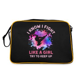 Femmes Taekwondo Fille - Sac Retro - noir/or - Dos