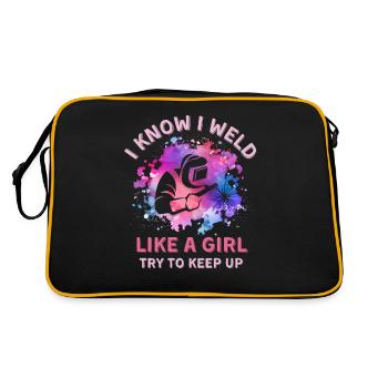 Femmes soudeuses - Sac Retro - noir/or - Dos