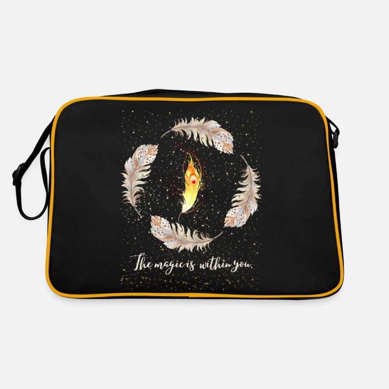 The magic is within you - Retro Tasche - Schwarz/Gold