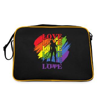Paddleboard LGBT Pride - Sac Retro - noir/or - Dos