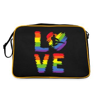 Fierté LGBT de Taekwondo - Sac Retro - noir/or - Dos