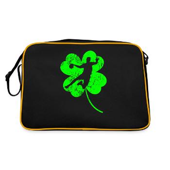 Handball Trèfle de la Saint-Patrick - Sac Retro - noir/or - Dos