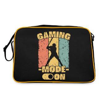 Baseball Retro - Retro Tasche - Schwarz/Gold - Hinten