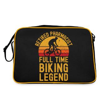 Pharmacien à la retraite légende du vélo - Sac Retro - noir/or - Dos