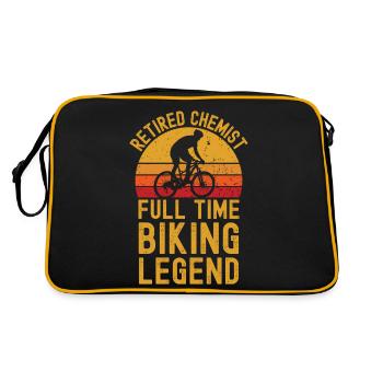 Légende du vélo chimiste à la retraite - Sac Retro - noir/or - Dos