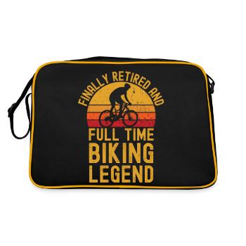 Retraité et légende du vélo - Sac Retro - noir/or - Dos