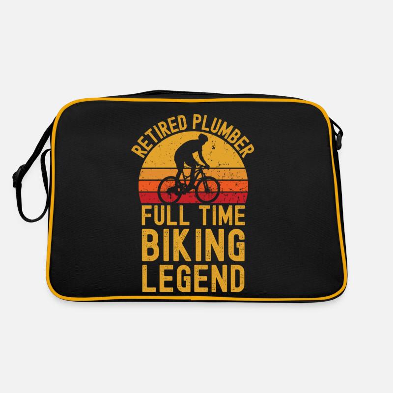 Légende du vélo plombier à la retraite Sac Retro