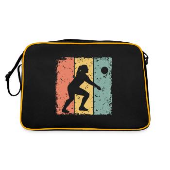 Volleyball féminin rétro - Sac Retro - noir/or - Dos