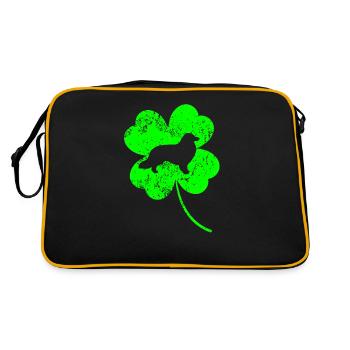 Collie St.Patrick’s day Shamrock - Sac Retro - noir/or - Dos