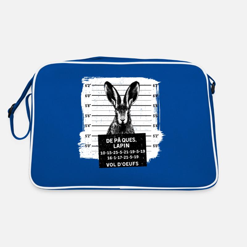 Lapin de Pâques Mugshot Sac Retro