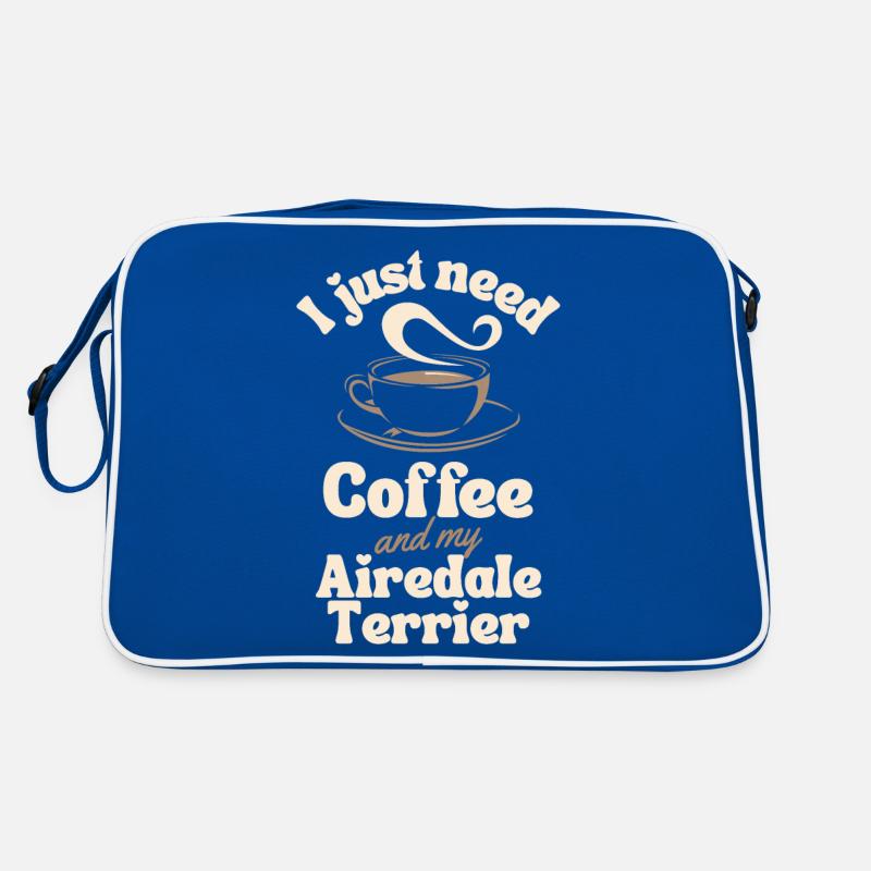 Amateur de café Airedale-terrier Sac Retro