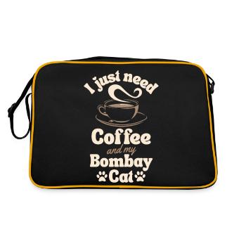 Amateur de café Bombay-chat - Sac Retro - noir/or - Dos