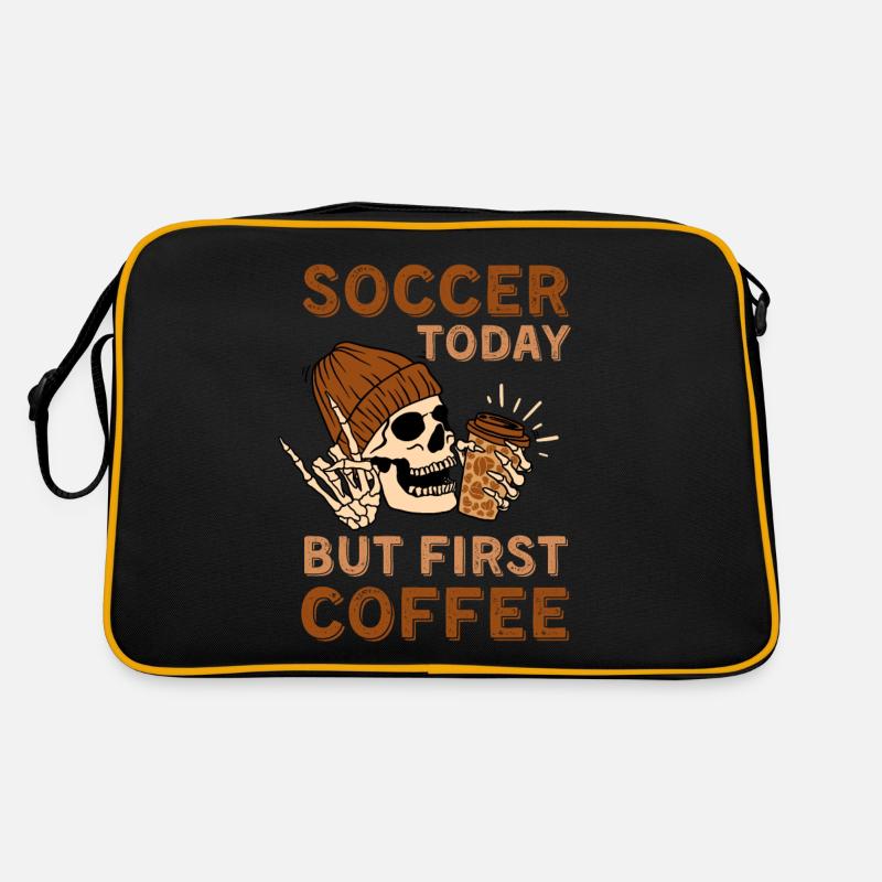 Coffee Soccer skeleton Retro Bag