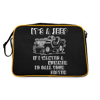 It Is A Jeeps - Retro Bag - black/gold - Back