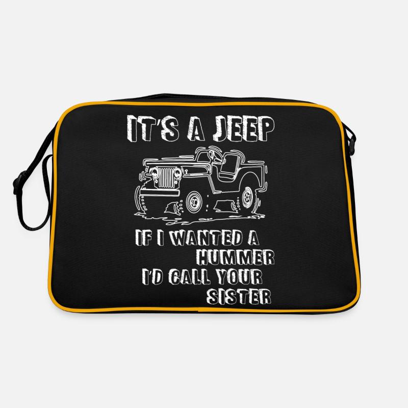 It Is A Jeeps - Retro Bag - black/gold