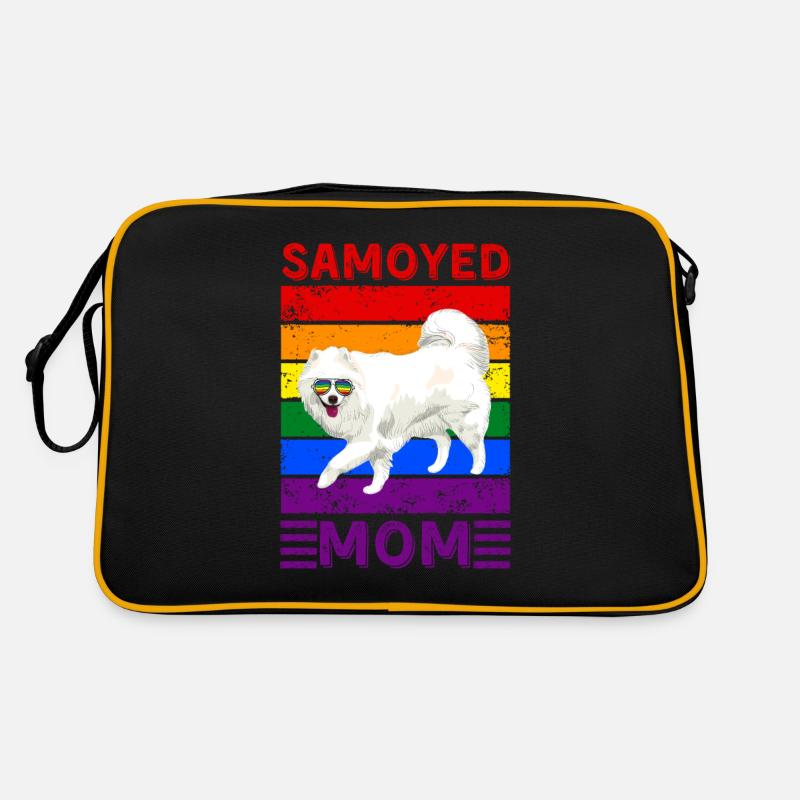Samojedische Mutter LGBTQ Retro Tasche