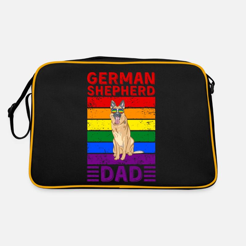 German-shepherd Dad LGBTQ Retro Bag