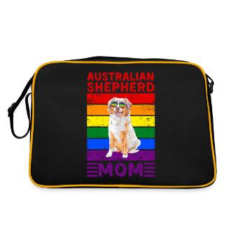 Berger australien Maman LGBTQ - Sac Retro - noir/or - Dos