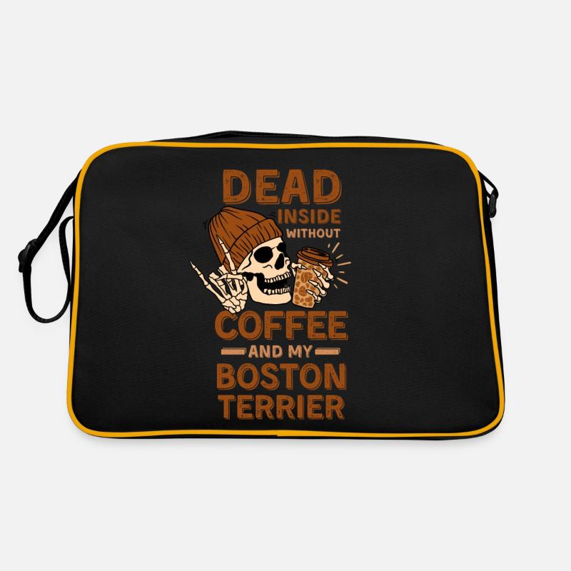 Kaffee Boston-Terrier Liebhaber Retro Tasche