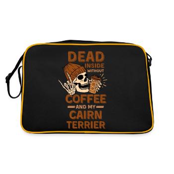 Amateur de café Cairn-terrier - Sac Retro - noir/or - Dos