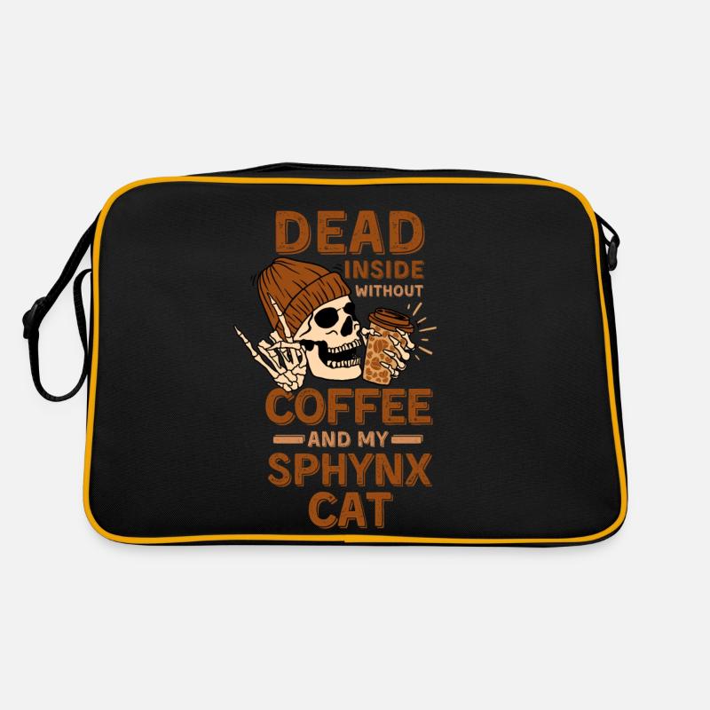 Amateur de café Sphynx-chat Sac Retro
