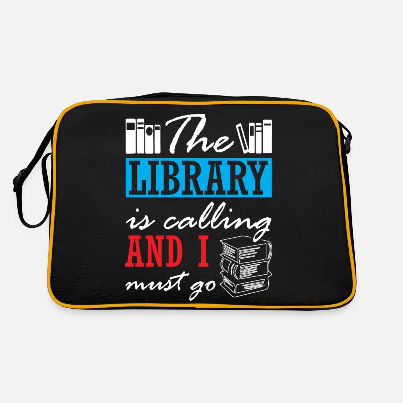 The Library is Calling and I Must Go Retro Bag
