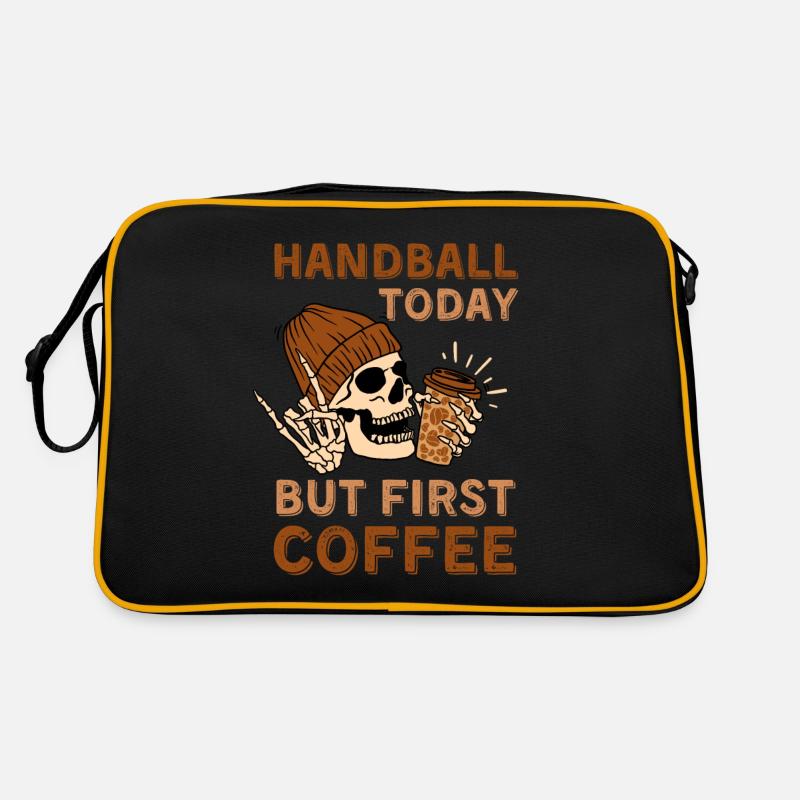 Coffee Handball skeleton Retro Bag