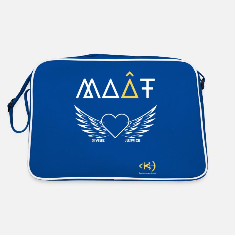 KAMA AME COEUR Ailé blanc Sac Retro