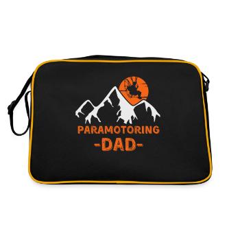 Papa paramoteur - Sac Retro - noir/or - Dos
