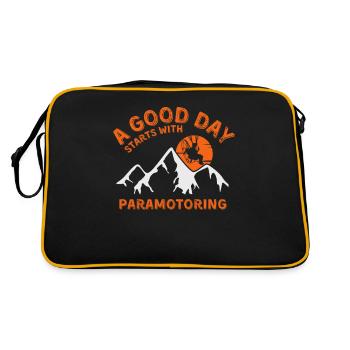Paramoteur - Sac Retro - noir/or - Dos