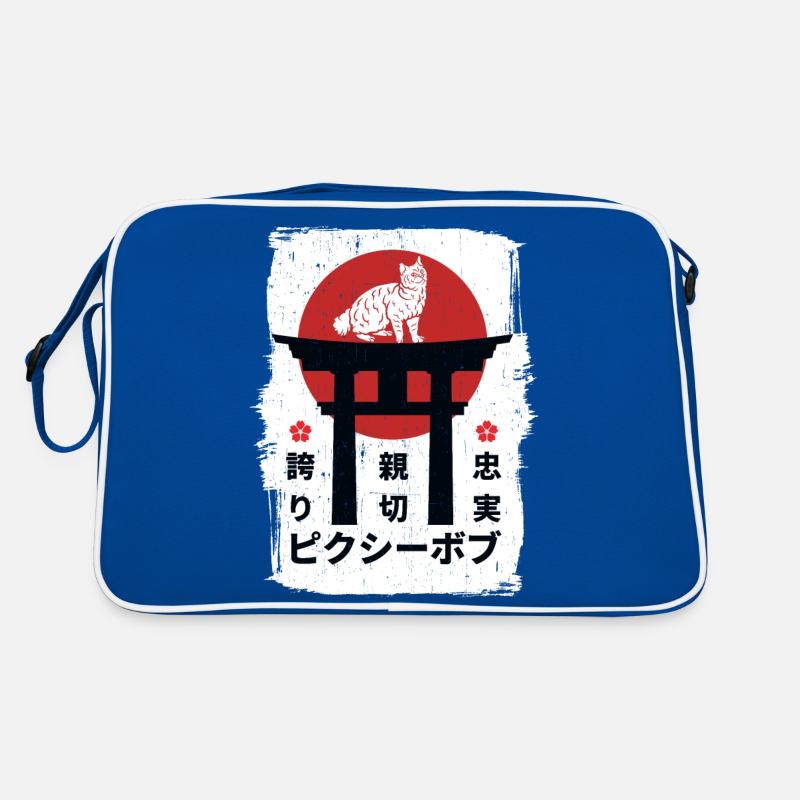 Pixie-bob Katze Japan Kanji Retro Tasche