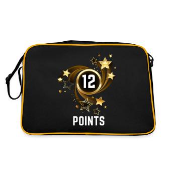 Eurovision 12 Points Switzerland 2025 - Retro Bag - black/gold - Back