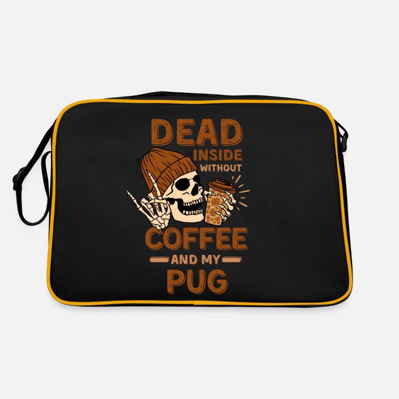 Coffee Pug lover Retro Bag
