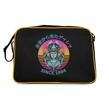 Futuristic Geisha - Retro Bag - black/gold - Back