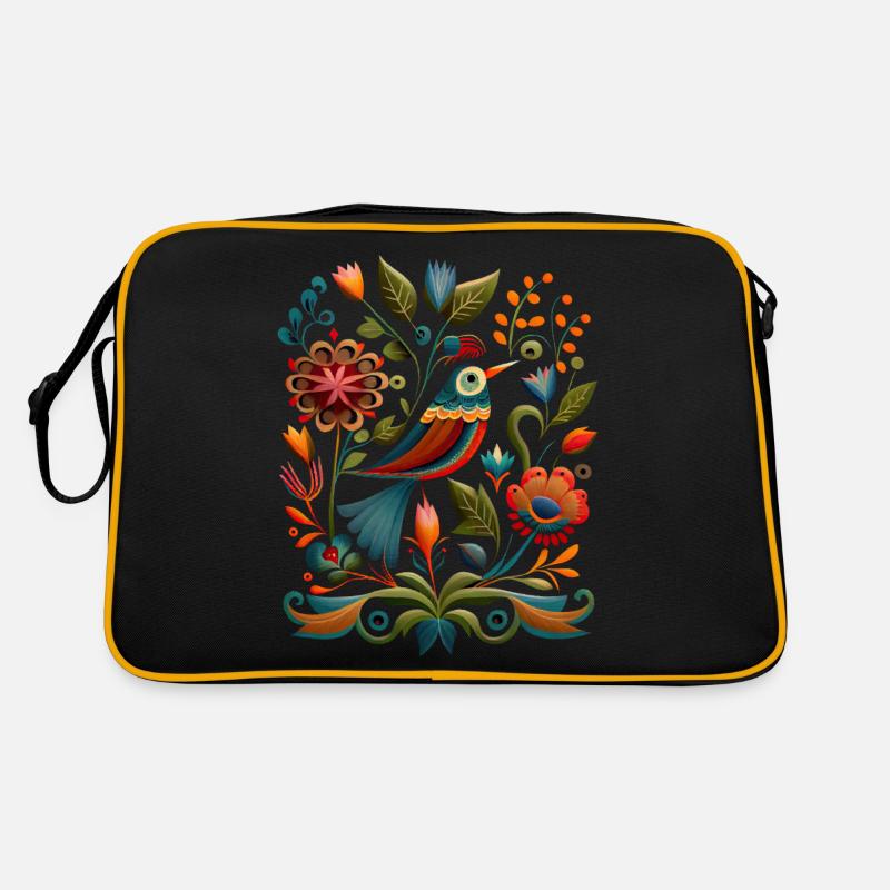 Vögelchen Retro Tasche