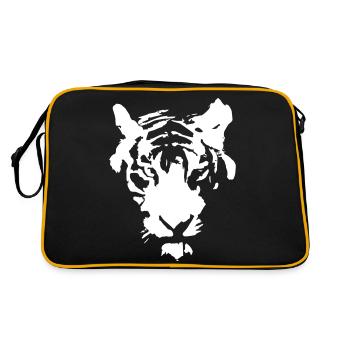 Tête de tigre - Sac Retro - noir/or - Dos