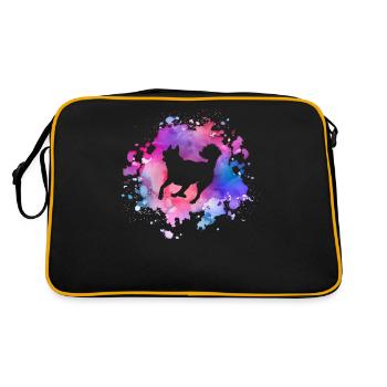 Husky dog lover - Retro Bag - black/gold - Back