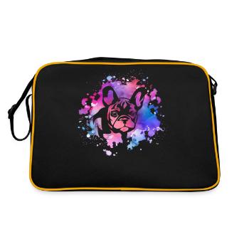 Amoureux des chiens bouledogue français - Sac Retro - noir/or - Dos